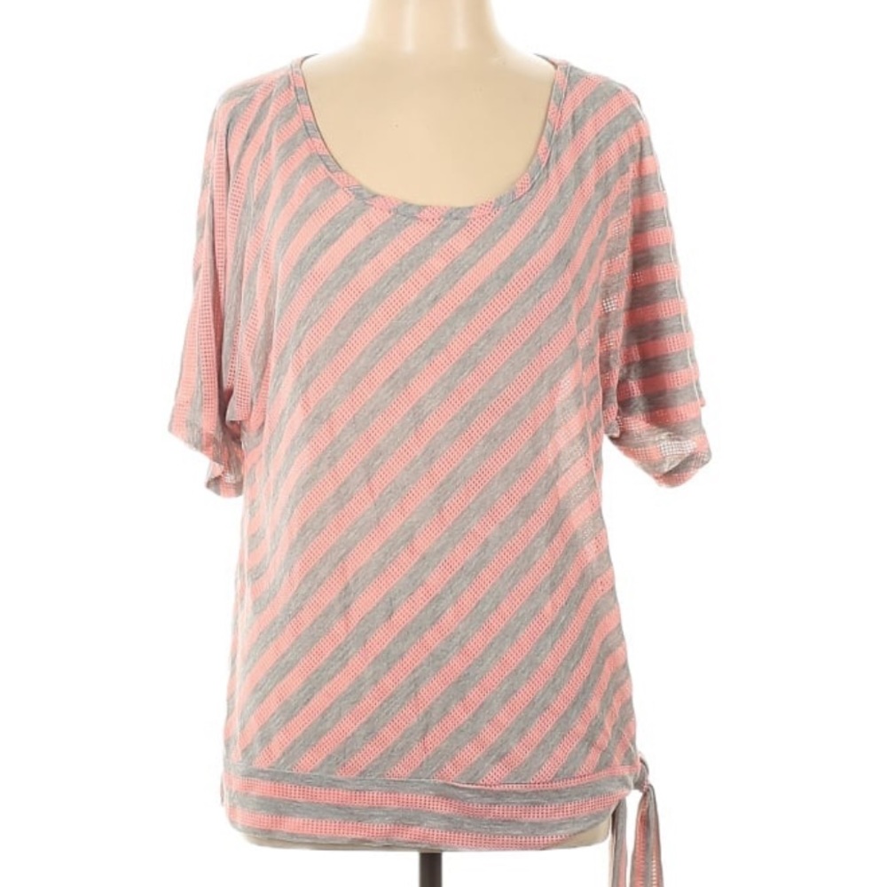 NWT Ashley Stewart pink & grey Top SZ 12